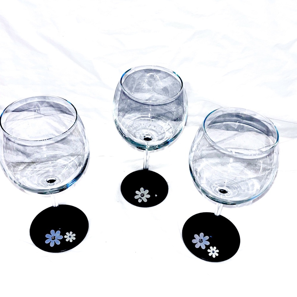 Artisan Crafted Unsigned Red Wine Goblets